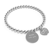 Bracciale 10 Buoni Propositi Donna Mini in Acciaio B-5211